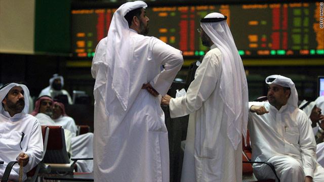 الأحمر-يسيطر-على-البورصات-العربية
