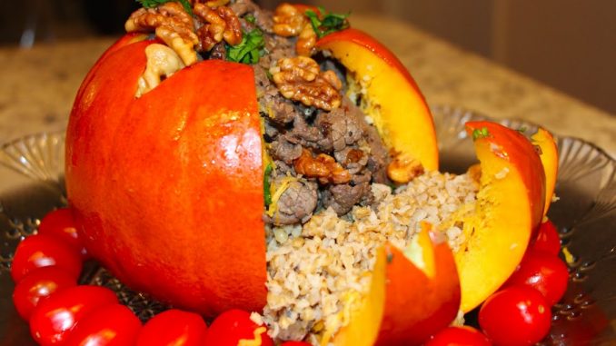 الأرز-بالقرع الأرز بالقرع